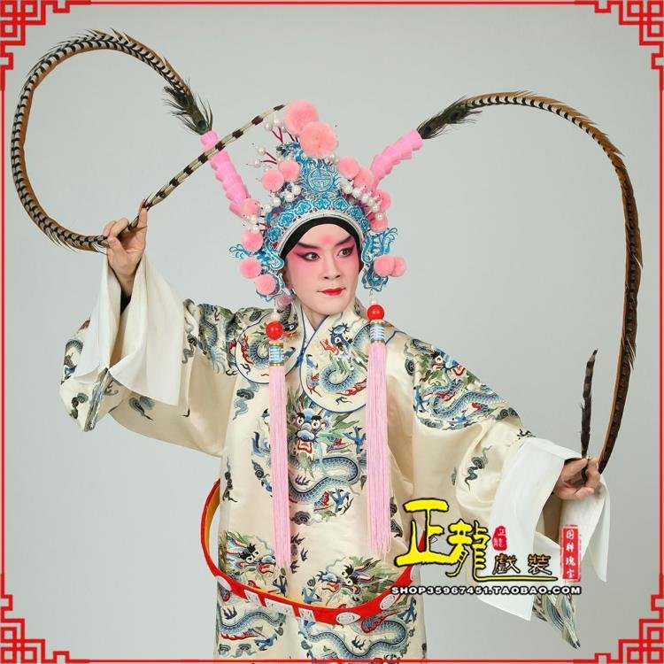 桐庐京剧戏曲道具用品舞台演出精品羽毛雉鸡毛 翎子