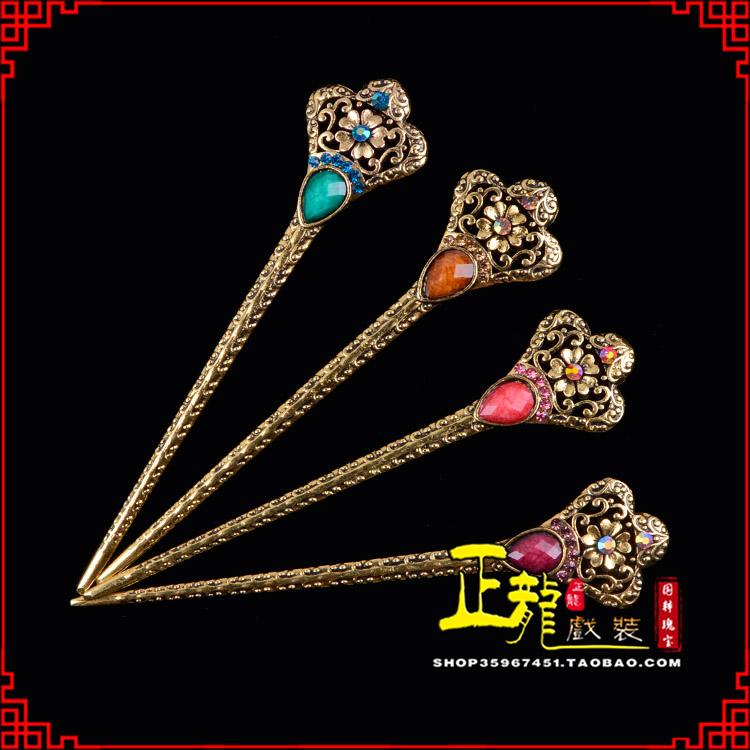 桐庐头饰老旦青衣员外夫人簪子 老旦发簪