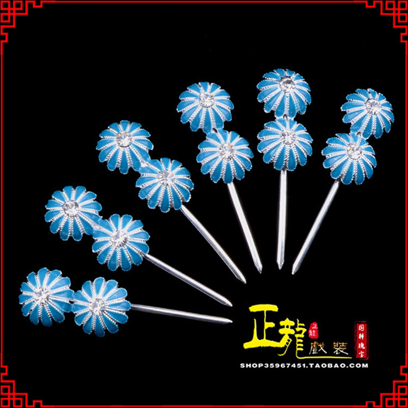 桐庐头面泡子旦角化妆头饰 仿点绸泡子