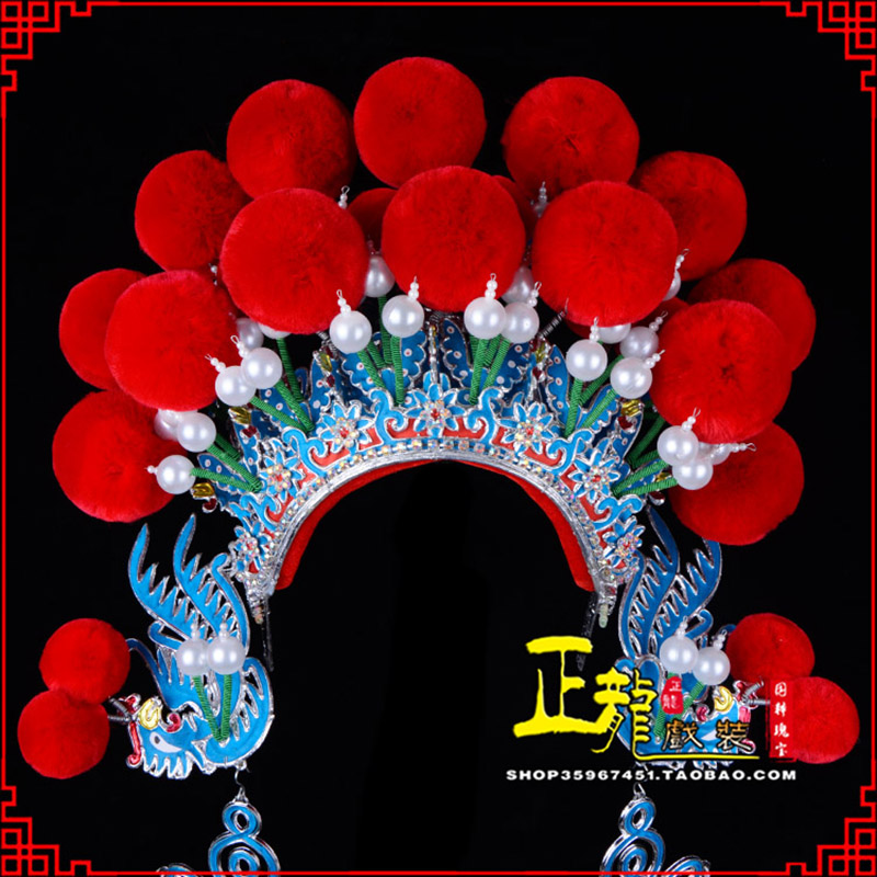 桐庐戏曲盔帽武旦穆桂英花木兰女将 中档七星帽
