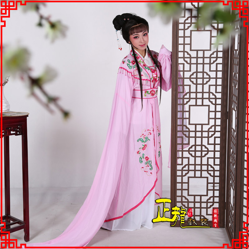 桐庐花旦黄梅戏服古装戏服水袖戏剧假云肩长披