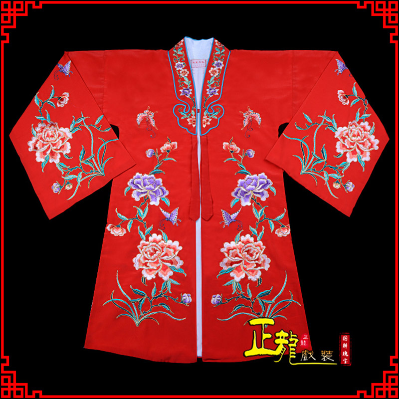 桐庐青衣花旦戏服 好绉小叶牡丹女披